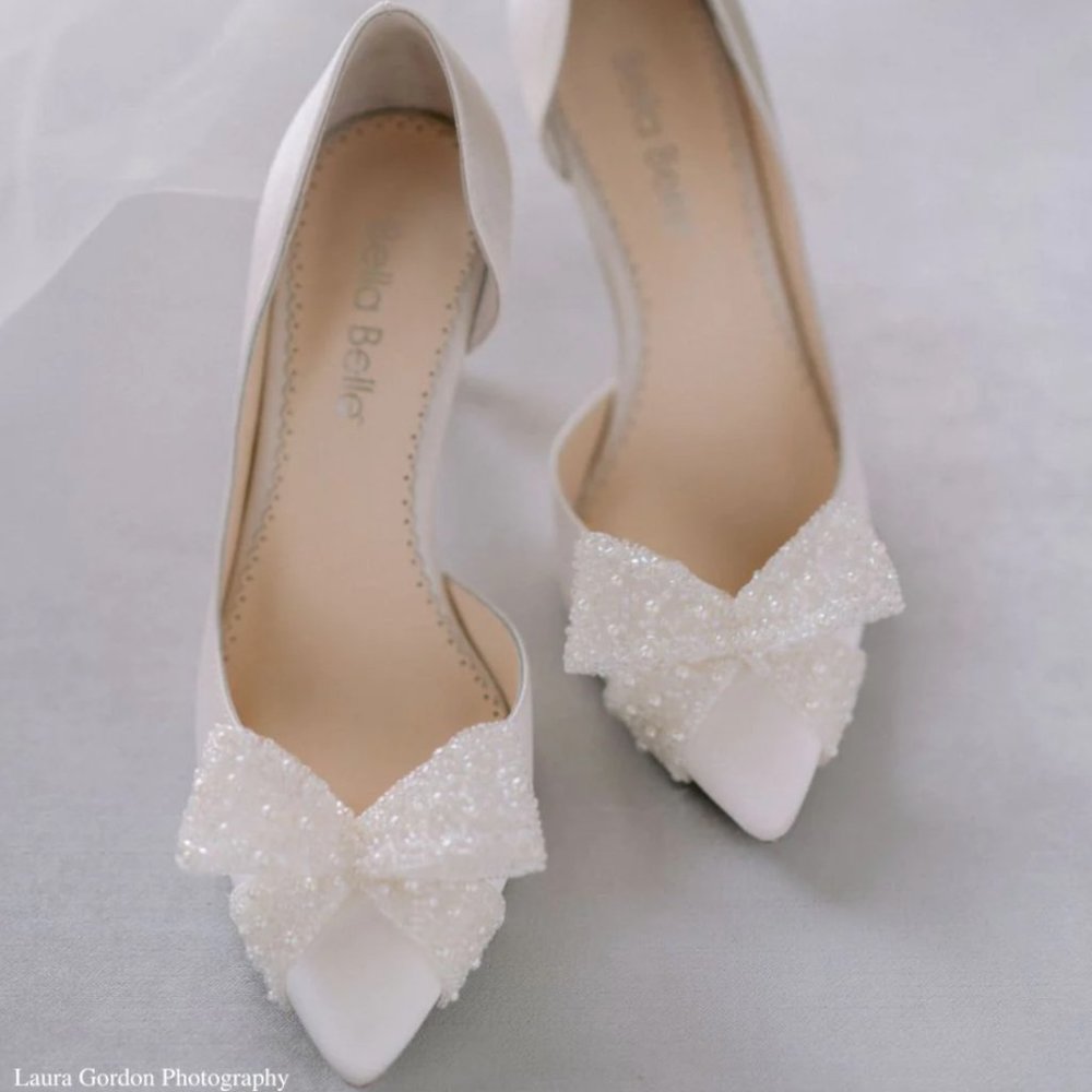 Bella Belle | DOROTHY D'Orsay Wedding Heels with Bow